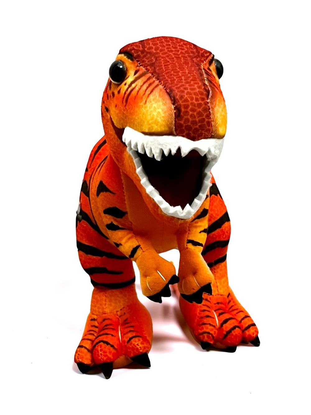 Jurassic World T Rex Dinosaur Plush 12” Stuffed Animal Orange Black